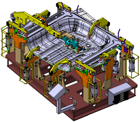 Japanese-Spot Welding-Rear Floor Fixture