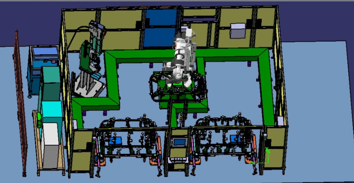 one robot two station