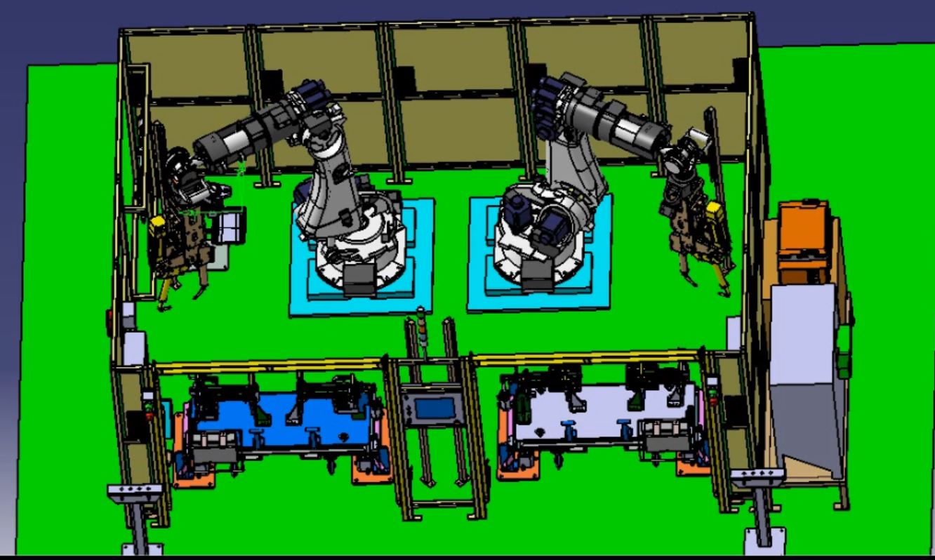 two robot two station